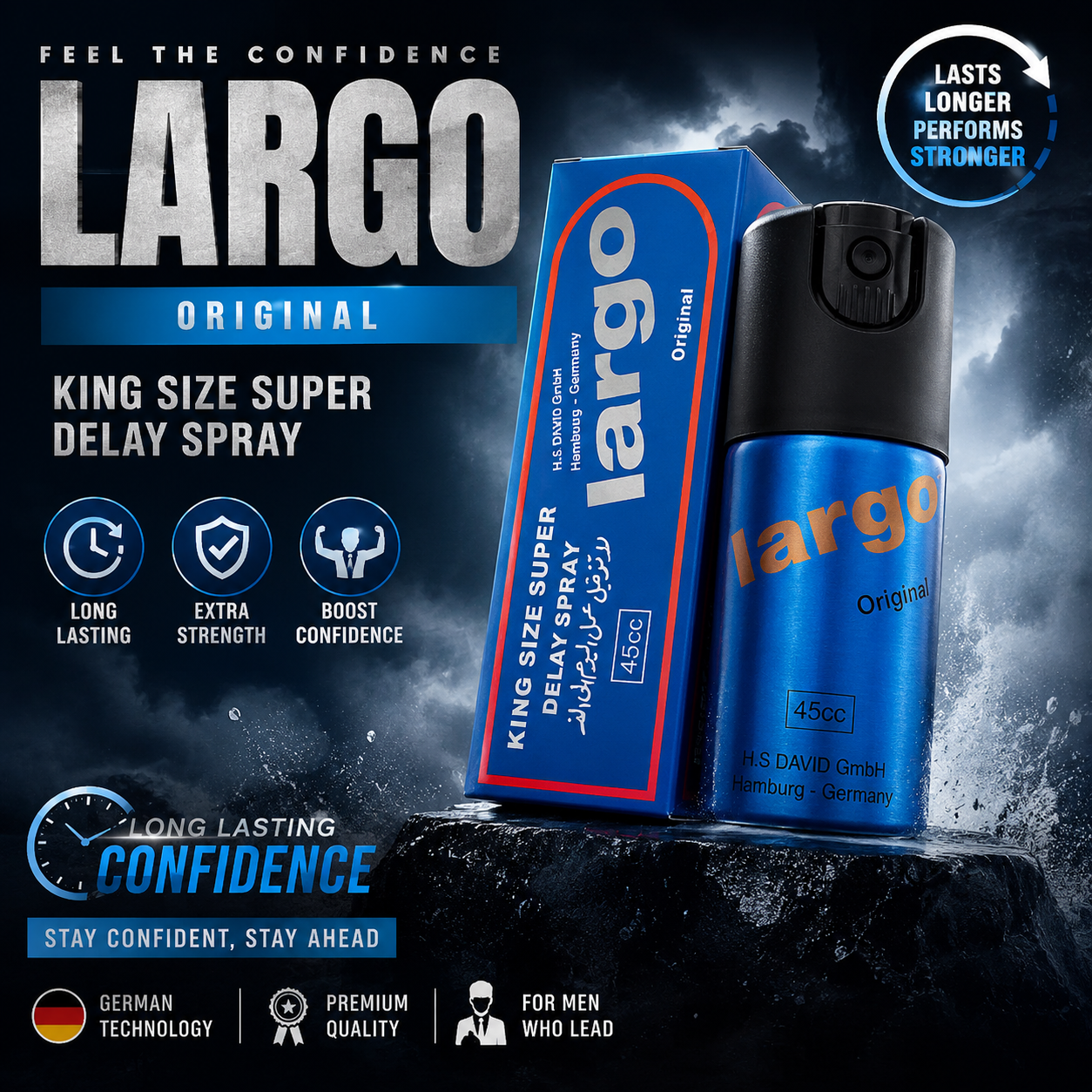 LARGO ORIGINAL – KING SIZE SUPER DELAY SPRAY