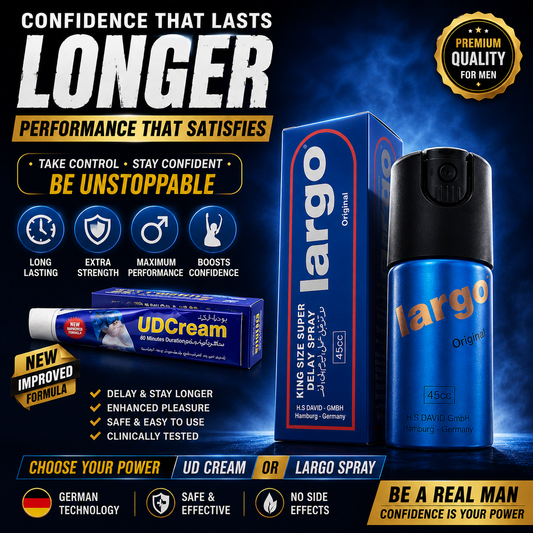 ULTIMATE PERFORMANCE COMBO 🔥 UD CREAM + LARGO SPRAY Longer Performance • Maximum Confidence